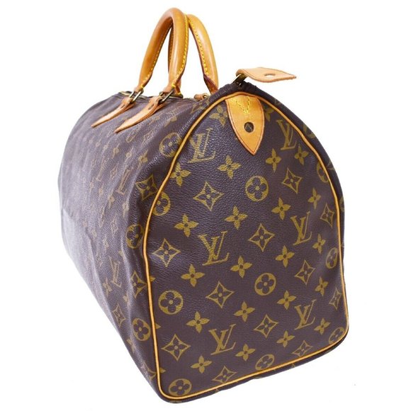 LOUIS VUITTON Speedy 40 Travel Hand Bag Monogram Leather Brown - Picture 13 of 16